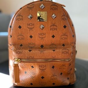MCM Backpack Cognac Visetos